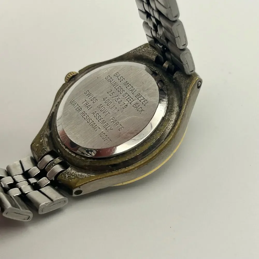 Vintage Armitron Silver Stainless Steel Women’s StretchQuartz Watch New Battery